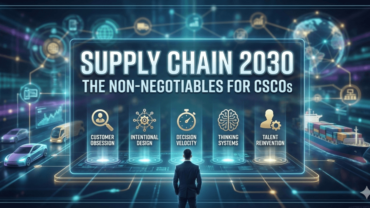 Supply Chain 2030 - The Non-Negotiables for CSCOs